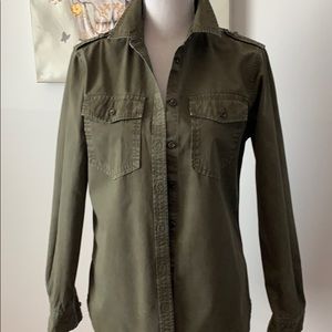 Banana Republic Army Green Shirt